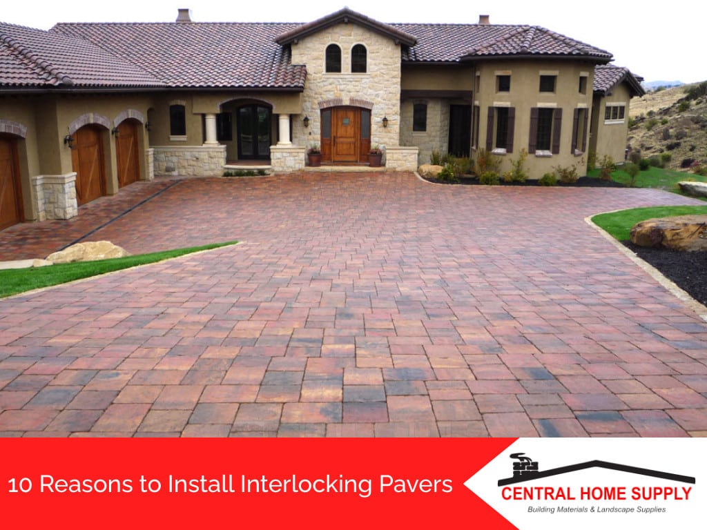 interlocking brick pavers