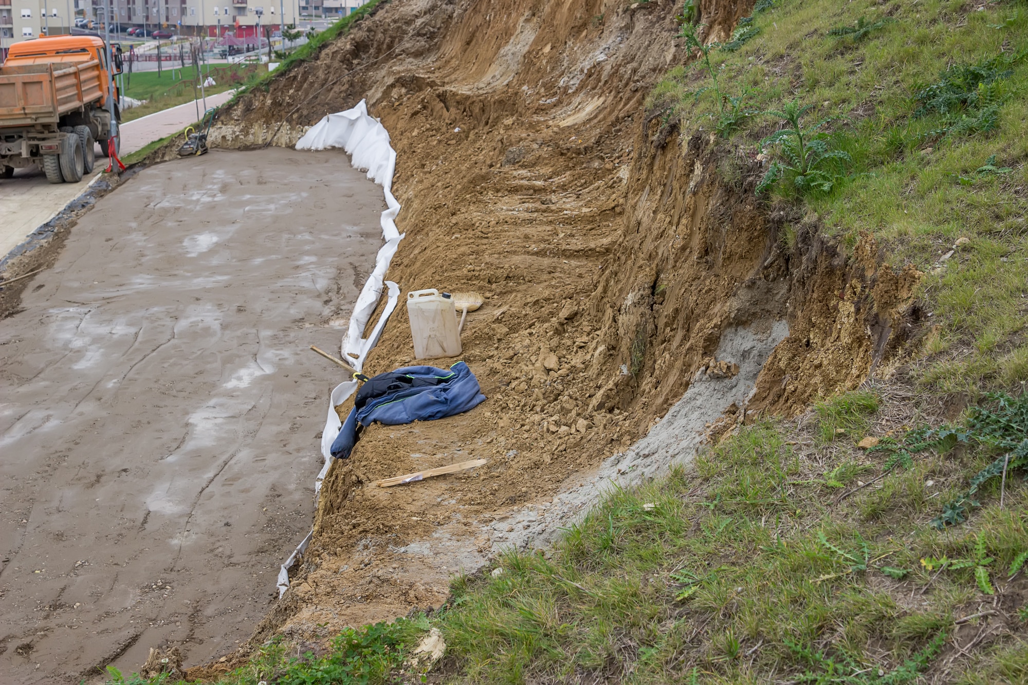 Landslide repair, erosion control